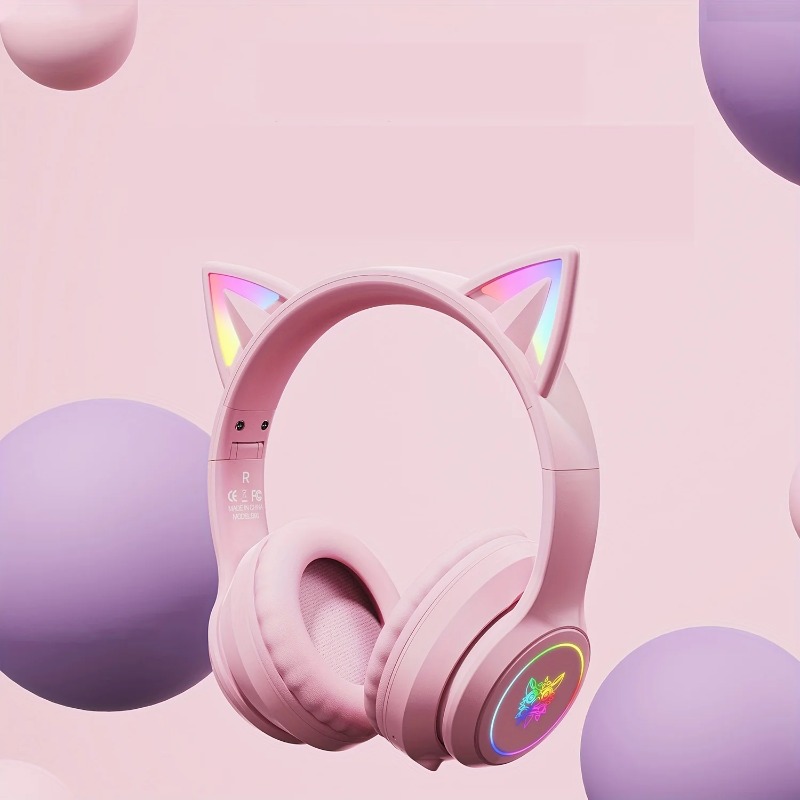 Onikuma B90 Pink Cat Ear Gamin - Gaming Headset With Mic Rgb recension och pris