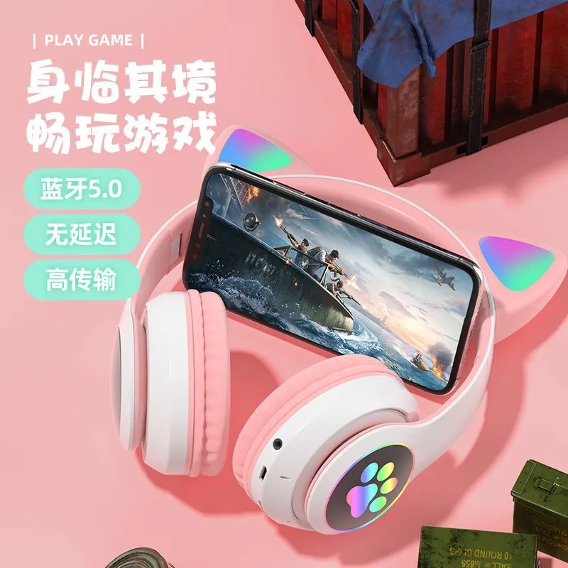 Cat Ear Bluetooth Headphones W - Cat Ear Bluetooth Headset Led recension och pris