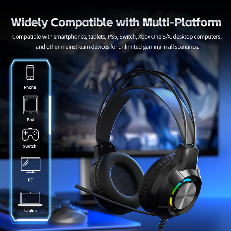 Gaming Headset Noise Cancellin - Gaming Headset With Mic Rgb recension och pris