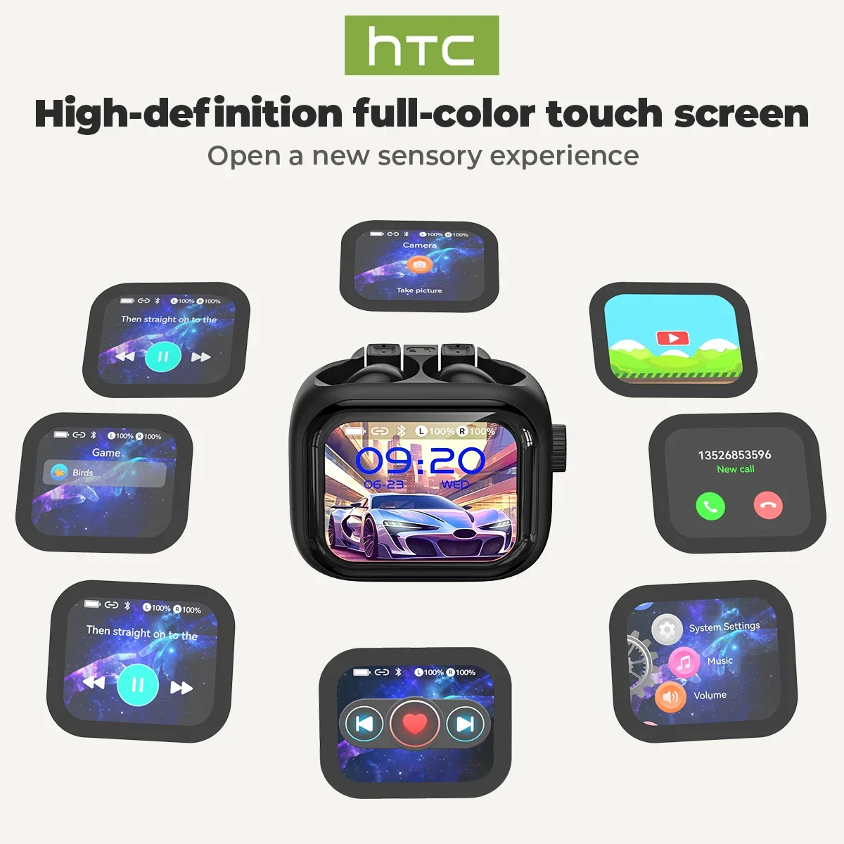 [Ultra HD Screen] HTC NE40 Ear - Tws Earbuds Bluetooth 5.3 recension och pris