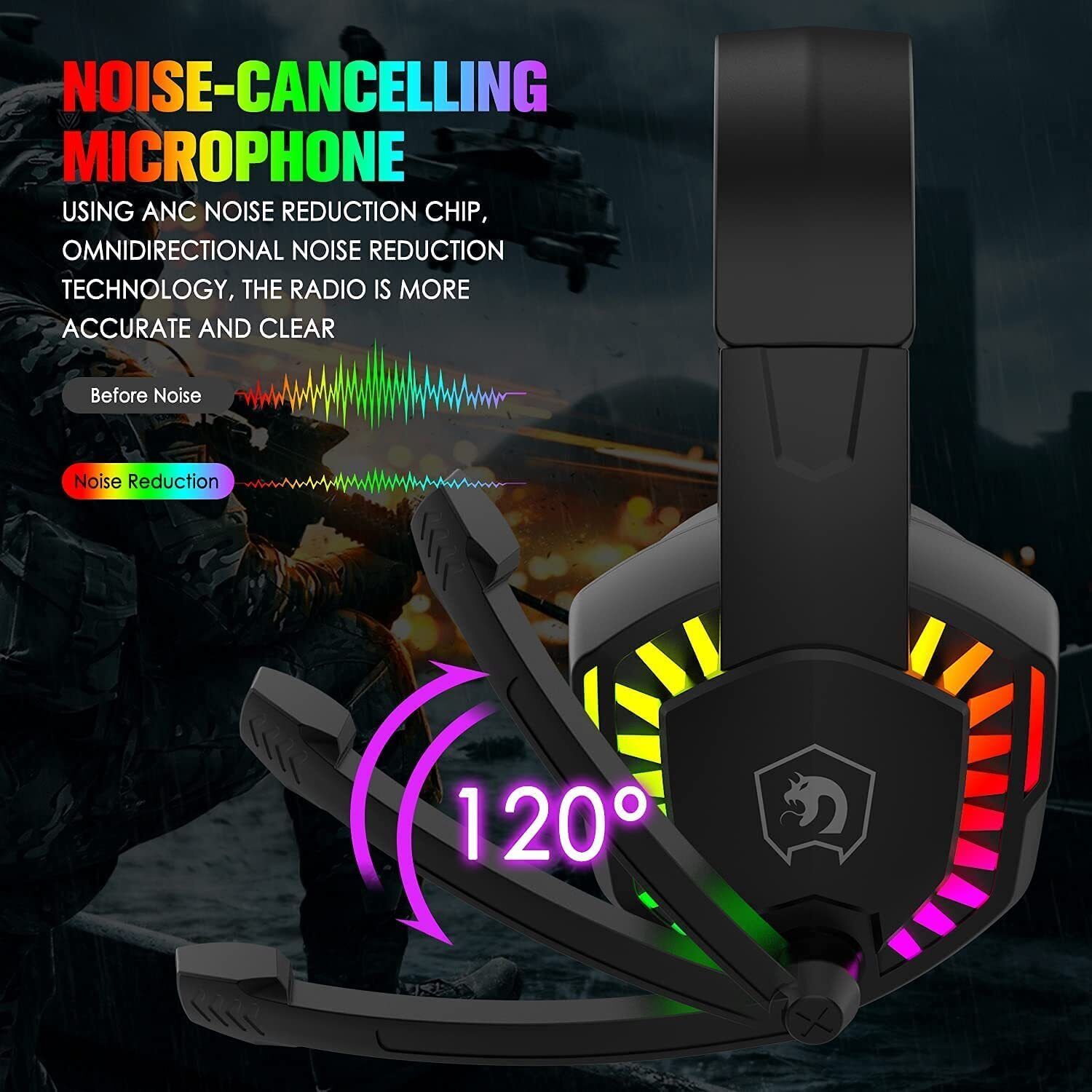 MAMBASNAKE CY907 Wired Gaming  - Gaming Headset With Mic Rgb recension och pris