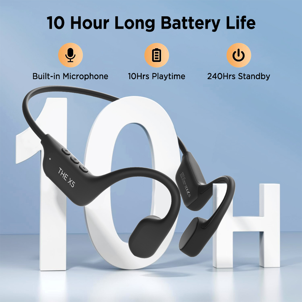 Mpow X5 Bone Conduction Headph - Open Ear Air Conduction Headphones recension och pris