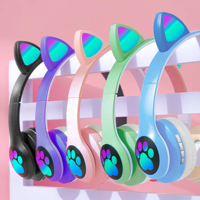 Cat Ear Wireless Headphones Bl - Cat Ear Bluetooth Headset Led recension och pris