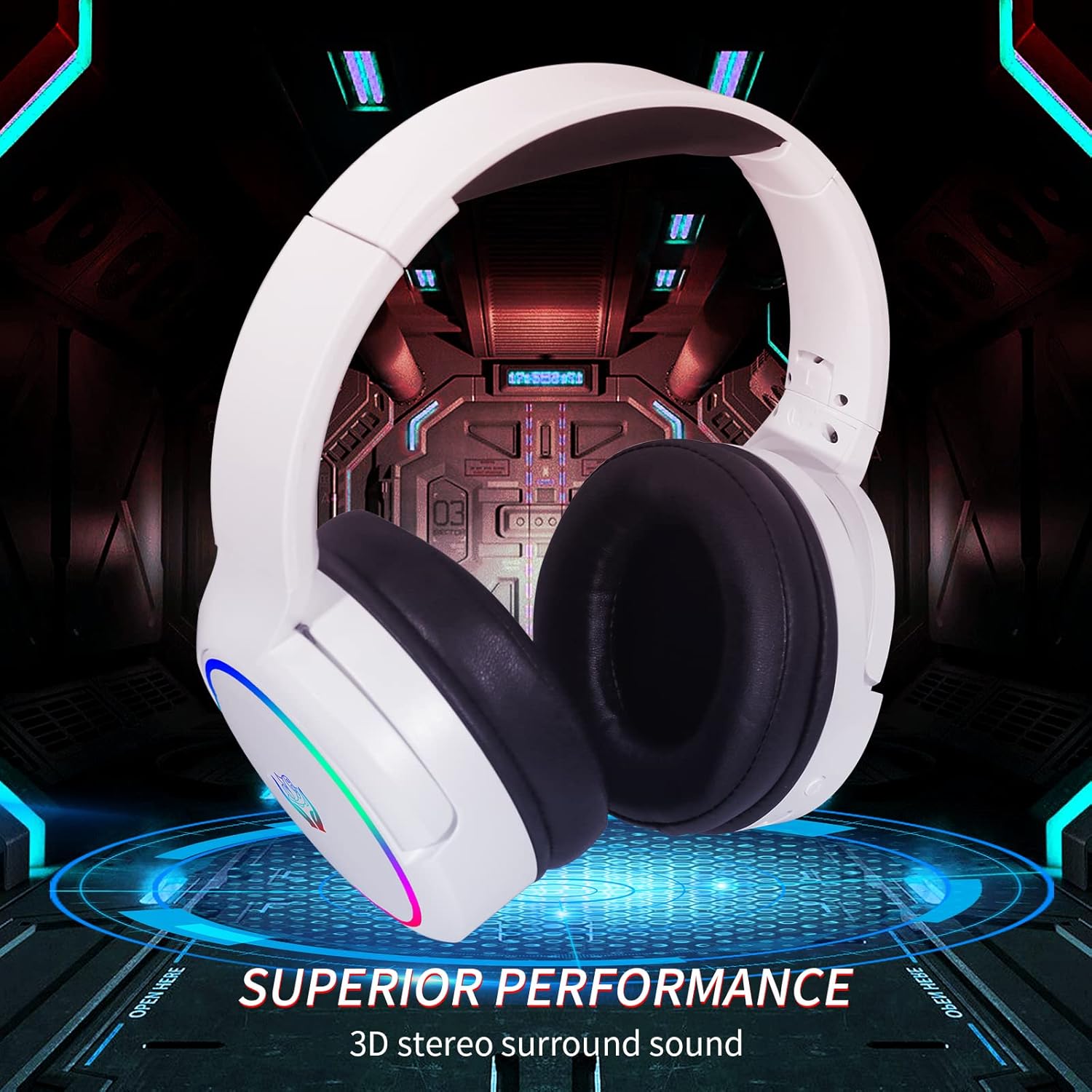 HUO JI 2.4G/Bluetooth Wireless - Gaming Headset With Mic Rgb recension och pris