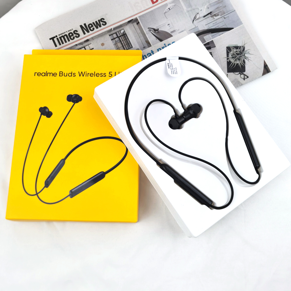 Realme Buds Wireless 5 Lite Ea - Magnetic Neckband Sports Earphones recension och pris