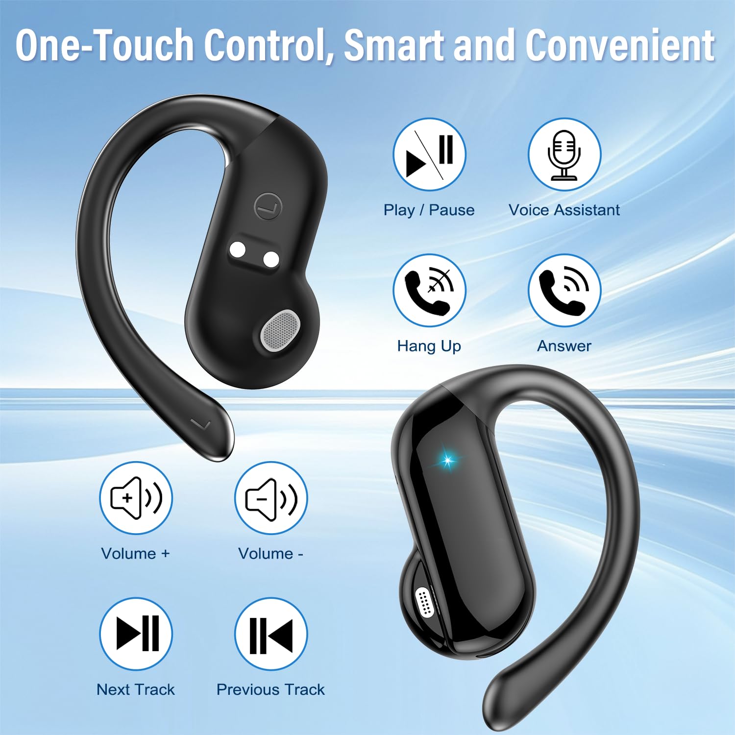 2026 Open-Ear Earbuds Bluetoot - Type C Wired Earphones With Mic recension och pris