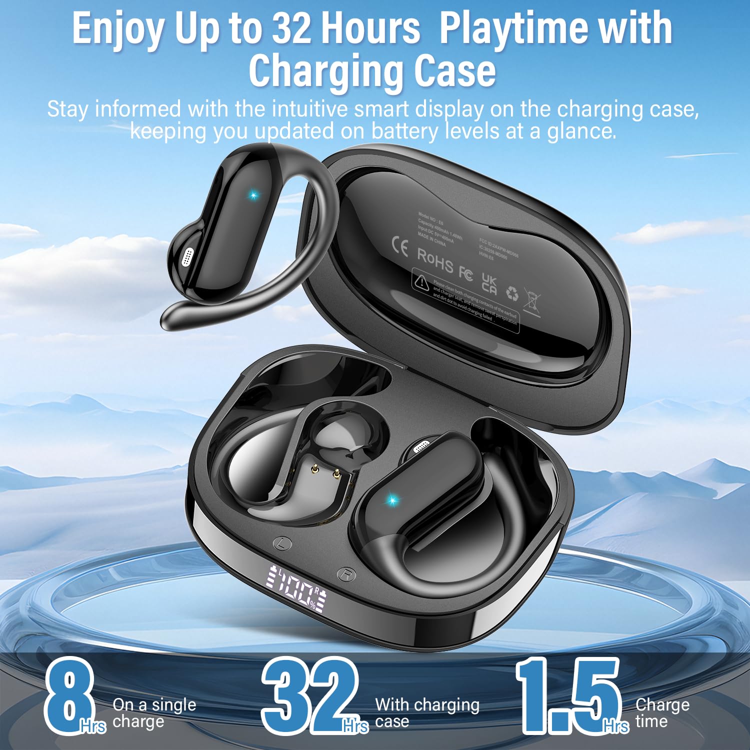 2026 Open-Ear Earbuds Bluetoot - Type C Wired Earphones With Mic recension och pris