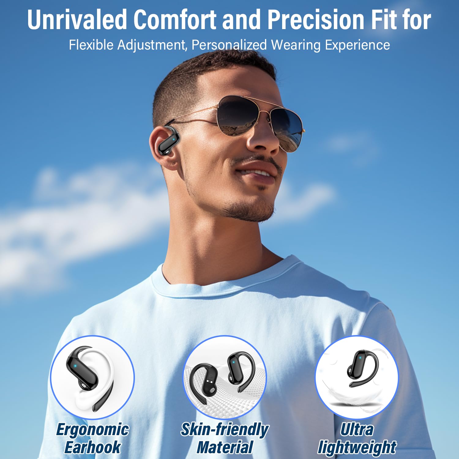 2026 Open-Ear Earbuds Bluetoot - Type C Wired Earphones With Mic recension och pris