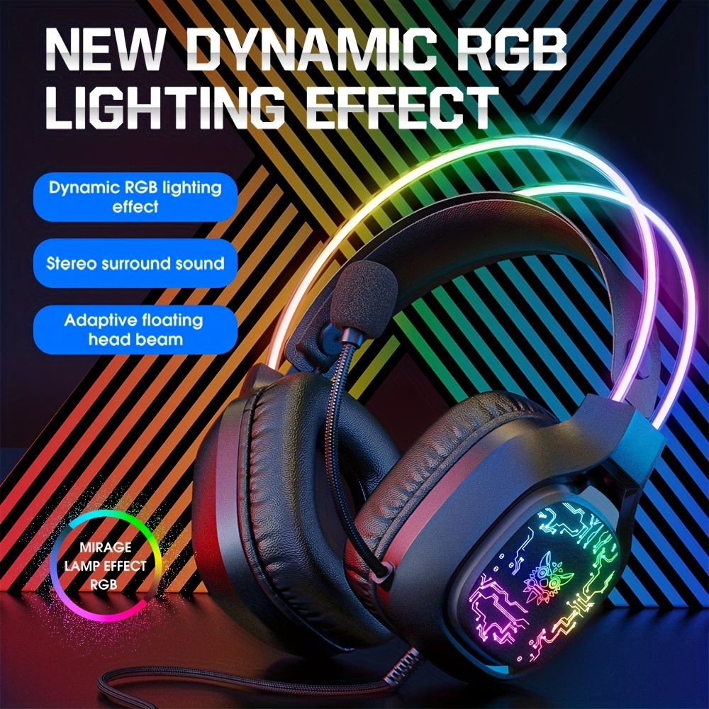 ONIKUMA X22 Gaming Headset RGB - Gaming Headset With Mic Rgb recension och pris
