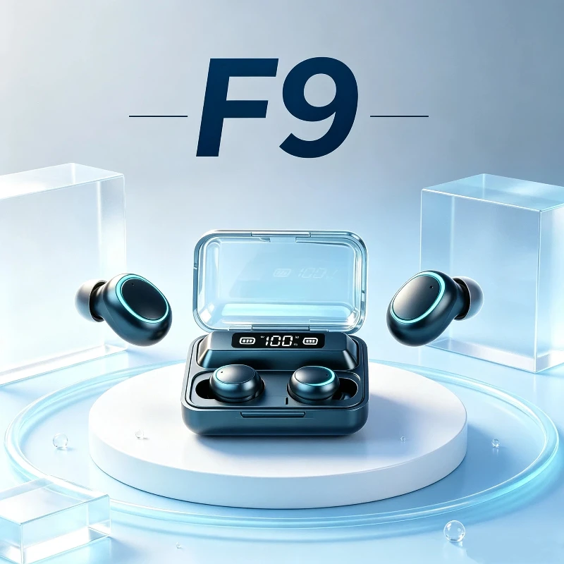 New F9 Bluetooth Headphones 9D - Tws Earbuds Bluetooth 5.3 recension och pris