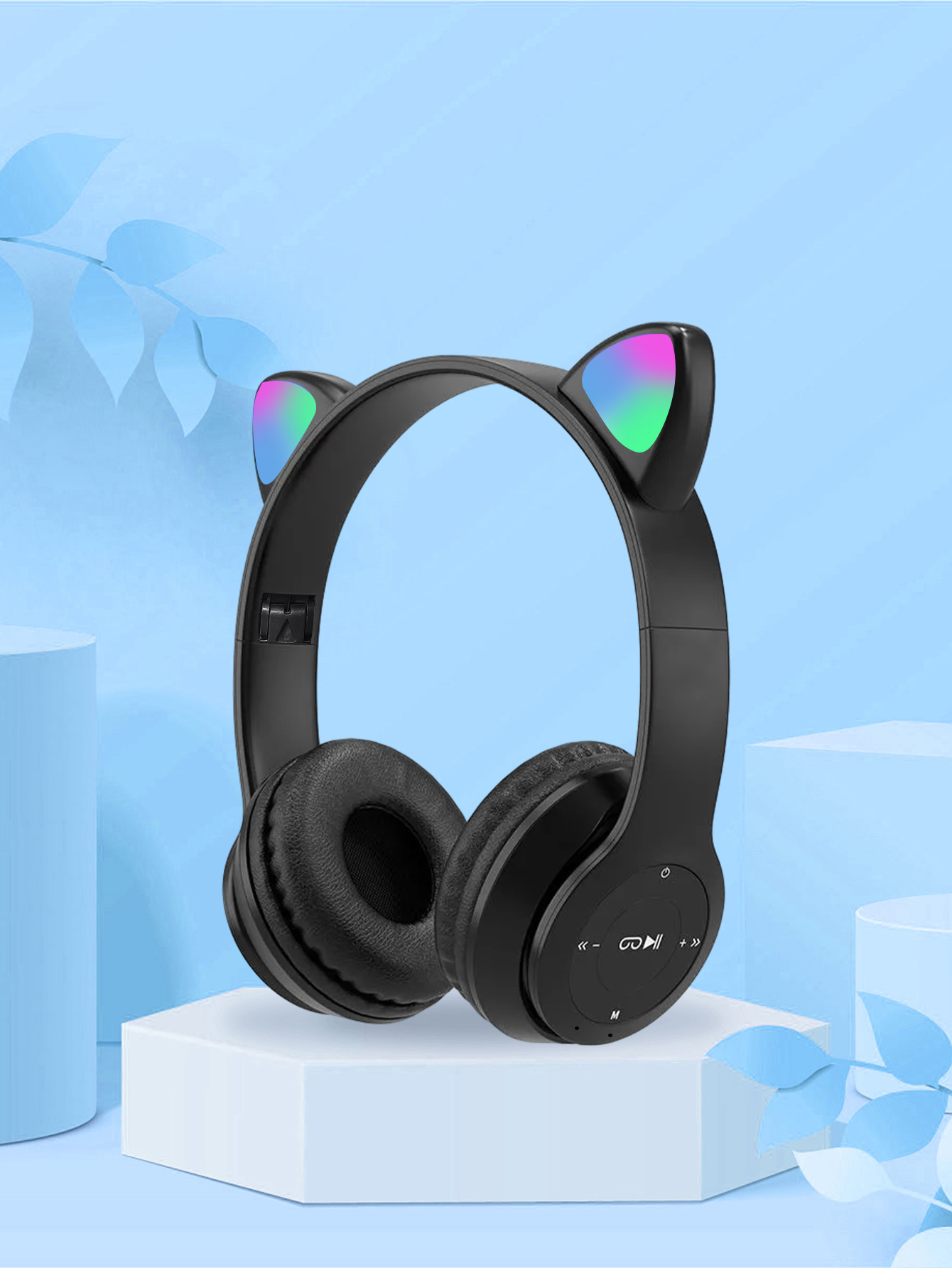 P47M Cat Ear Headphones,RGB Co - Cat Ear Bluetooth Headset Led recension och pris