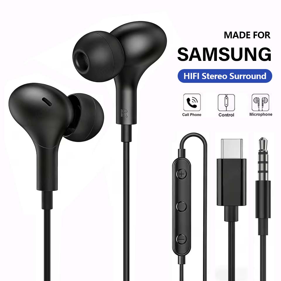 USB C Headphone for Samsung Ga - Type C Wired Earphones With Mic recension och pris